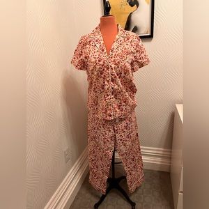 J Crew capri PJ set sz S
